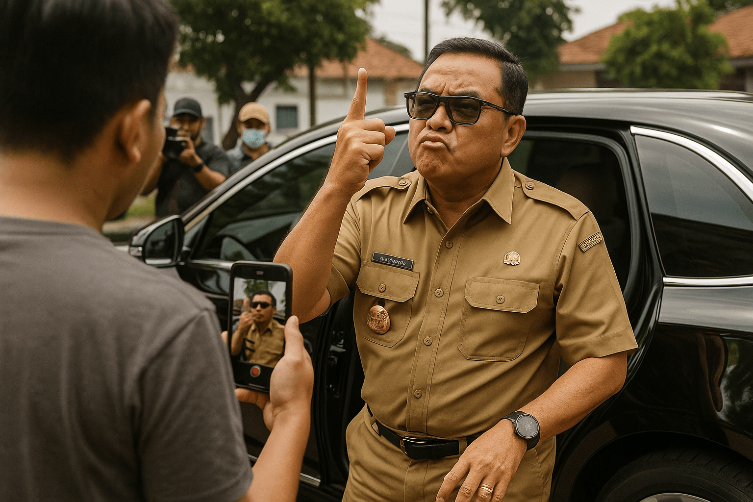 Ilustrasi arogansi oknum pejabat publik.